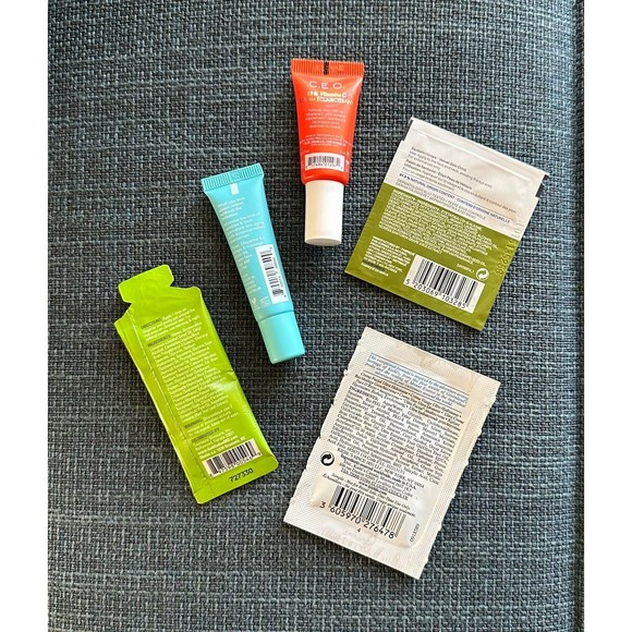 Sunday Riley CEO Tula Wrinkle Drops Kiehl's KORRES Velvet Goldfaden MD Samples - Picture 6 of 12